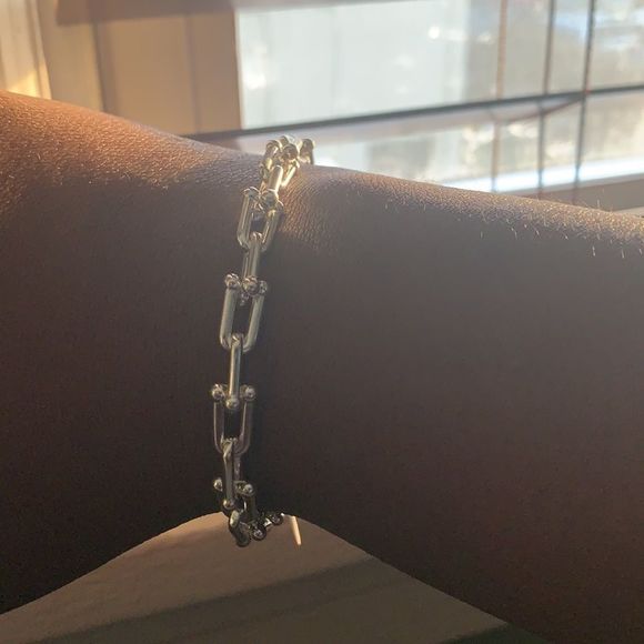 *SOLD* Tiffany HardWear Link Bracelet in Silver, Medium - Picture 2 of 7